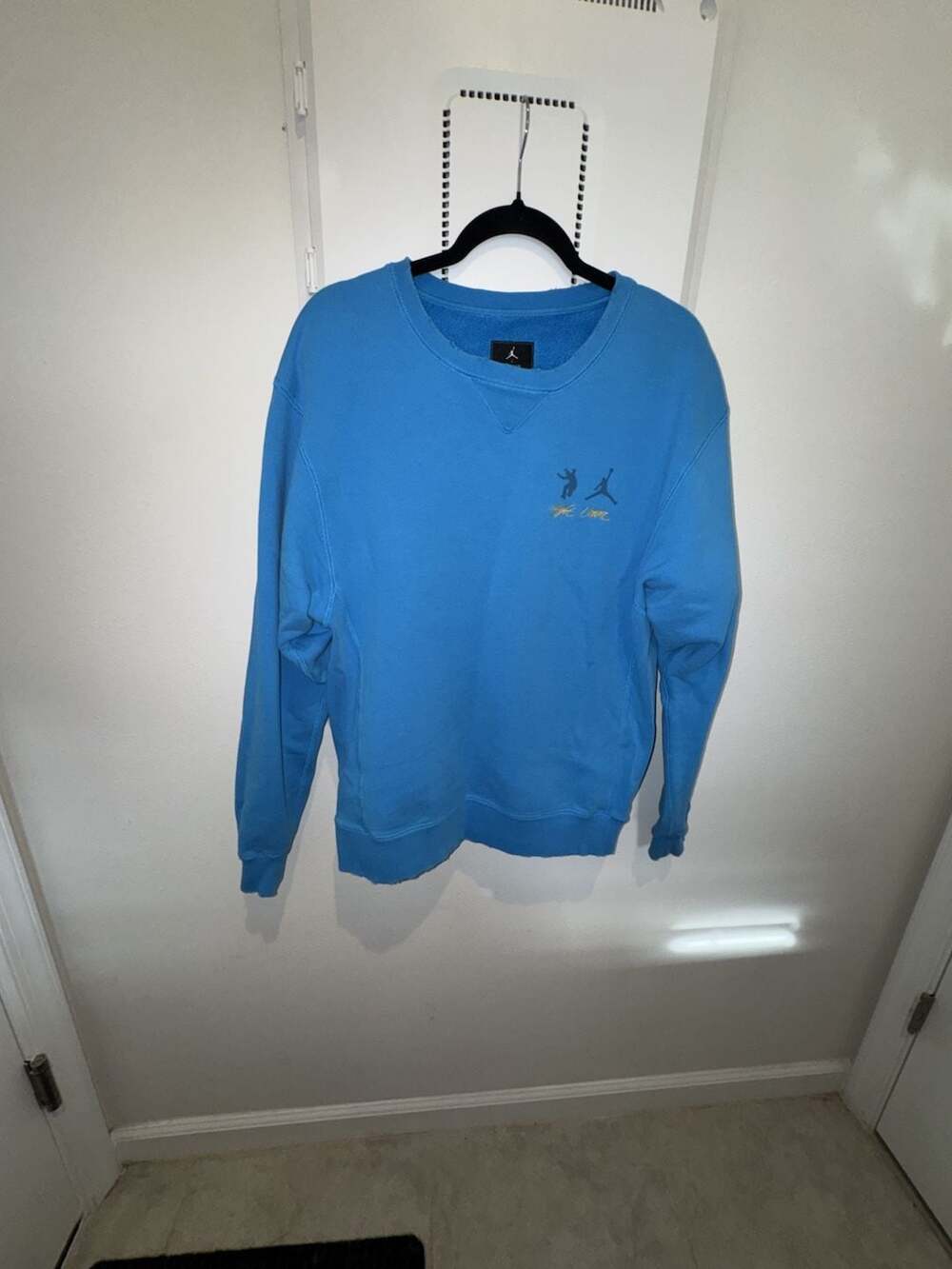 Air Jordan x Union Flight Union Crewneck Sweatshirt in Equator Blue